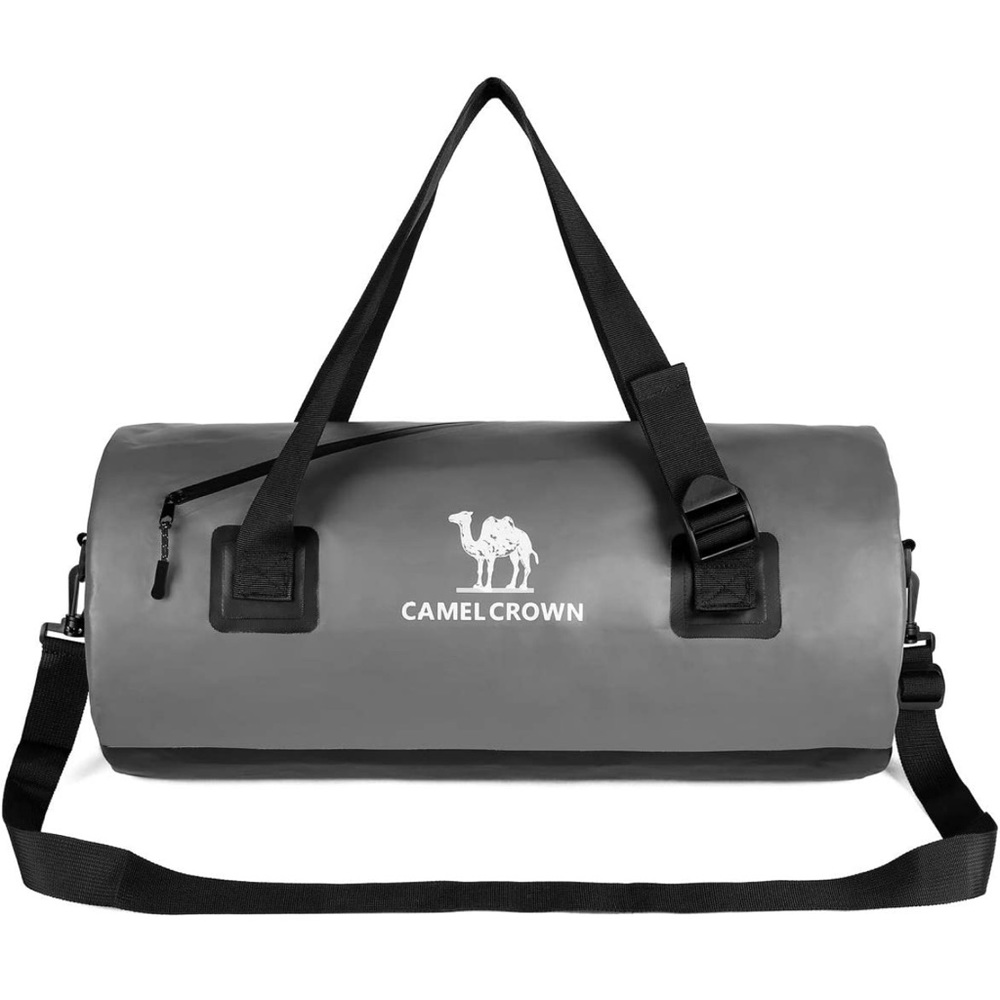 CAMEL CROWN Waterproof Duffel 26L PVC Airtight Sport Travel Backpack Luggage~NWT